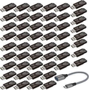 PNY 32GB USB 3.2 EliteTurbo Attache 4 (50-pack) with USB-C Adapter