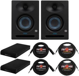 PreSonus Eris Studio 4 4.5-Inch Studio Monitors with 1/4-Inch TRS Cables Bundle