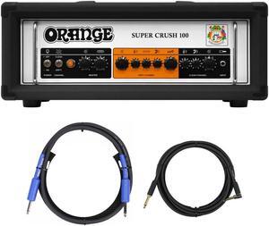 Orange Amps Super Crush 100W Amplifier Head with Speaker and Guitar Cable
