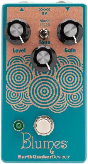 EarthQuaker Devices Blumes Small Signal Shredder Overdrive Pedal for Bass (Water Blue)