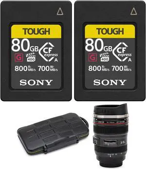 Sony 80GB CFexpress Type A Tough Series 2-Pack Bundle