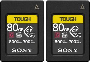Sony CFexpress Type A 80GB Memory Card (2-Pack) Bundle