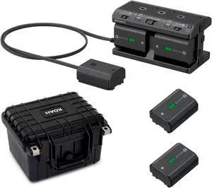 Sony Multi Battery Charger Adapter Kit with Four  NP-FZ100 batteries Bundle