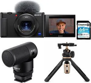 Sony ZV-1 Camera for Content Creators and Vloggers Bundle
