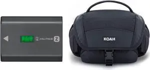 Sony Z-Series NP-FZ100 7.2V 2,280mAh Rechargeable Battery Pack and Camera Bag