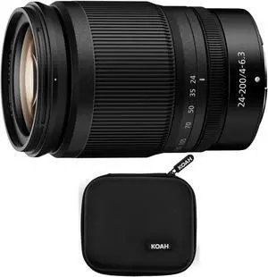 Nikon NIKKOR Z 24-200mm f/4-6.3 VR Lens with Koah Hard-Shell Filter Case