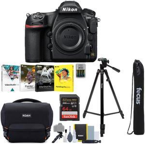 Nikon D850 Full Frame FXFormat Digital SLR Camera and 64GB Holiday Bundle