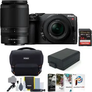 Nikon Z 30 Mirrorless with Z DX 16-50mm and NIKKOR Z DX 50-250mm Lenses Bundle