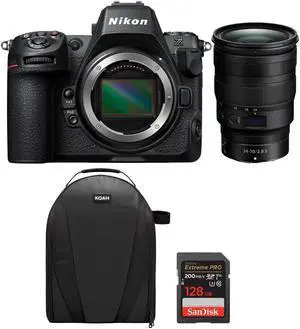 Nikon Z8 Mirrorless Camera with 24-70mm f/2.8 S DLX Accessories Kit