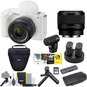 Sony Alpha ZV-E1 Mirrorless Camera (28-60, 50mm Lenses, with Accessory Kit
