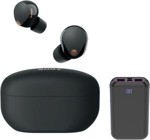 Sony WF-1000XM5 Truly Wireless Noise Canceling Earbuds (Black) Bundle