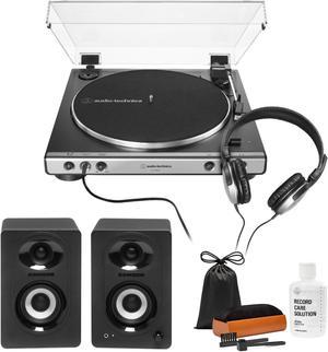 Audio-Technica AT-LP60XHP Belt-Drive Turntable with Headphones, Monitors and Kit