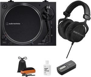 Audio Technica AT-LP120XBTUSB Wireless Turntable with Headphones and Care System