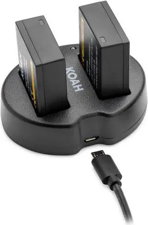 Koah Pro Fujifilm NP-126S Two-Pack Rechargeable Battery 1400mAh and Dual Charger