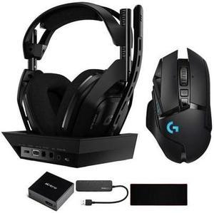 Logitech A50 Wireless and Base Station for PlayStation 4/PC Bundle with Mouse