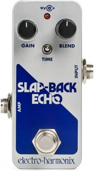Electro Harmonix Slap-Back Echo Analog Delay Reissue Guitar Pedal (Silver)