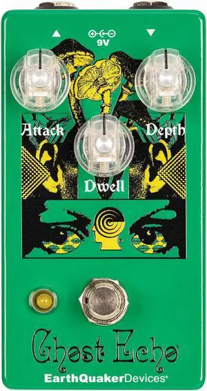 EarthQuaker Devices Brain Dead Ghost Echo Voiced Reverb Guitar Pedal