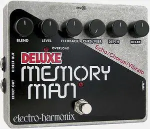 Electro-Harmonix Deluxe Memory Man Pedal with Analog Delay/Chorus/Vibrato #MEMXO