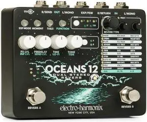 Electro-Harmonix Oceans 12 Dual Stereo Reverb Pedal