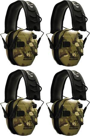 Walker's Razor Slim Electronic Shooting Muffs 4-Pack (Multi Cam Camo Tan)