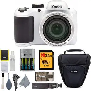 Kodak PIXPRO AZ401 Astro Zoom Digital Camera (White) Bundle with Accessory