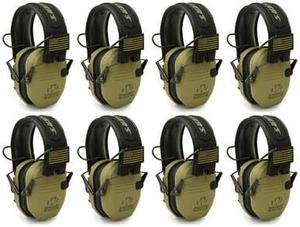 Walker's Razor Slim Ultra Low Profile Compact Design Earmuffs (Green) 8-Pack