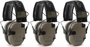 Walker's Razor Slim Electronic Shooting Muffs 3-Pack (Flat Dark Earth FDE)