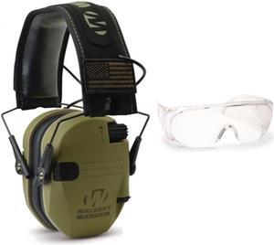 Walker's Razor Slim Shooting Muff Kit with OTG Safety Glasses (Green Patriot)