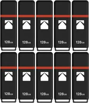 Kodak USB2.0 K100 128GB Flash Drive (10-pack)