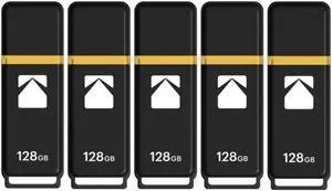 Kodak USB2.0 K100 128GB Flash Drive (5-pack)
