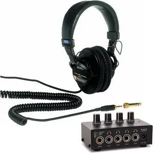 Sony MDR7506 Folding Professional Closed Ear Headphones Bundle
