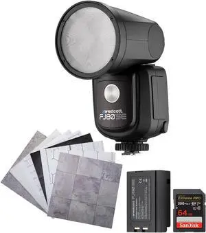 Westcott FJ80-SE S Touch Screen 80Ws Speedlight Camera Flash Bundle