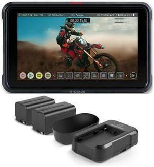Atomos Ninja V 5-Inch HDR Viewable Portable Monitor with Power Kit v2 Bundle