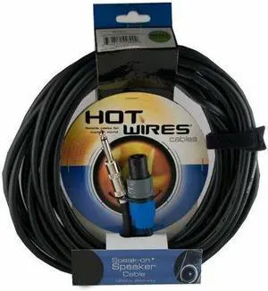 On Stage Hot Wires Speakon Speaker Cable with Neutrik Connectors (50-Feet)