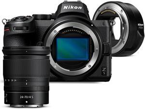 Nikon Z 5 FX-format Mirrorless Camera Body with Nikon NIKKOR Z 24-70mm f/4 S Lens and FTZ II Mount Adapter bundle