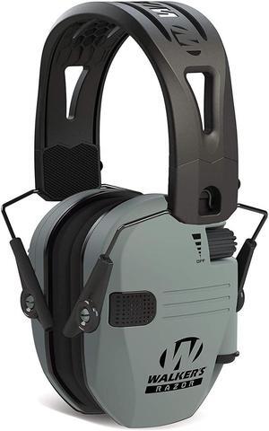 Walkers Razor Tacti-Grip with Rubber Headband (Battleship Gray)