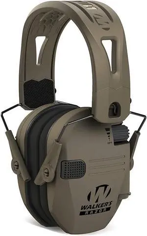 Walkers Razor Tacti-Grip with FDE Rubber Headband (Flat Dark Earth)