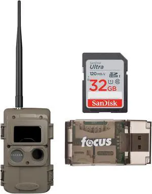 Cuddeback CuddeLink Black Flash Wireless Camera with 32 GB Memory card and Card Reader