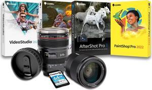 Sony FE 35mm f/1.8 Full-Frame E-Mount Prime Lens with Editing Software, 64GB Memory Card, and Mug