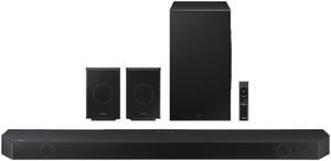 SAMSUNG Q990D 11.1.4ch Soundbar w/Wireless Dolby Atmos Audio, Rear Speaker Included, Q-Symphony, SpaceFit Sound Pro, Adaptive Sound, Game Mode Pro with Alexa Built-in