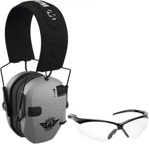 Walkers Razor Electric Slim(Talk to Me Goose Gray) Earmuffs and Glasses Kit