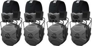Walker's XCEL 500BT Active Shooting Protection Equipment Earphone Muff (4 Pack)