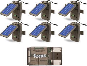 Stealth Cam Lithium Solar Power Panel (6-Pack) with Card Reader