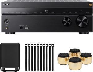 Sony STR-AN1000 7.2 Channel 8K AV Receiver with 300W Wireless Subwoofer Bundle