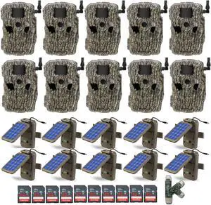 Stealth Cam Fusion X 26MP Camera Dual Carrier with SD and Solar Panel (10 Pack)
