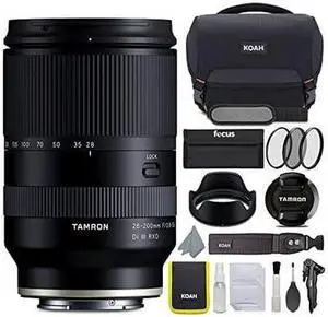 Tamron A071 28-200mm f/2.8-5.6 Di III RXD Full-Frame Lens for Sony E Bundle