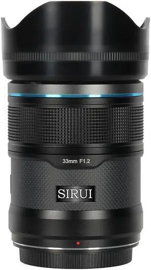 Sirui Sniper Series 33mm F1.2 APSC Auto-Focus Lens  (X Mount, Black, Carbon Fiber)