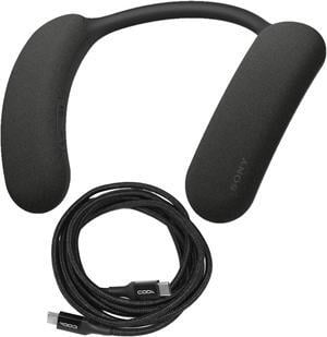Sony Bravia Theater U Wearable TV Speaker Black Bundle
