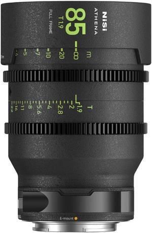 NiSi ATHENA PRIME 85mm T1.9 Full-Frame Lens (E Mount, Drop-In Filter)