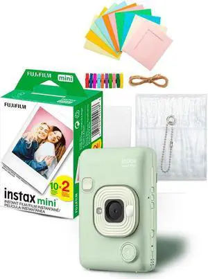 Fujifilm INSTAX MINI LIPLAY C GREEN VN EX D US with Film and Accessories Kit